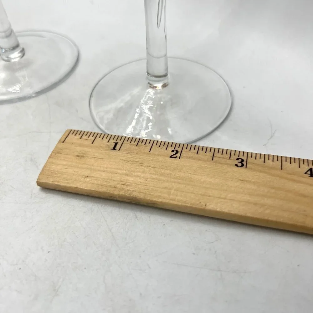 World Market Set of 2 Multicolor Gold Bulb Stem Moroccan Style 10.5” Wine Glasse - Picture 7 of 8